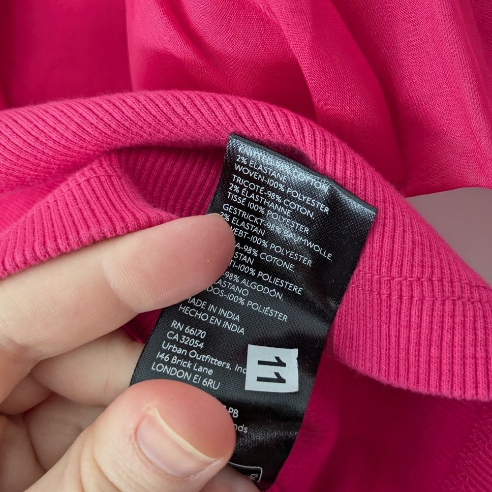 NWT! Anthropologie Pink Off-The-Shoulder Organza Ruffle Top - Picture 4 of 9